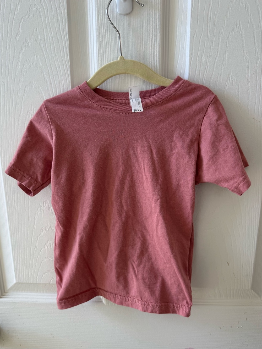 Rabbitskins soft cotton tshirt in mauvelous, 3T